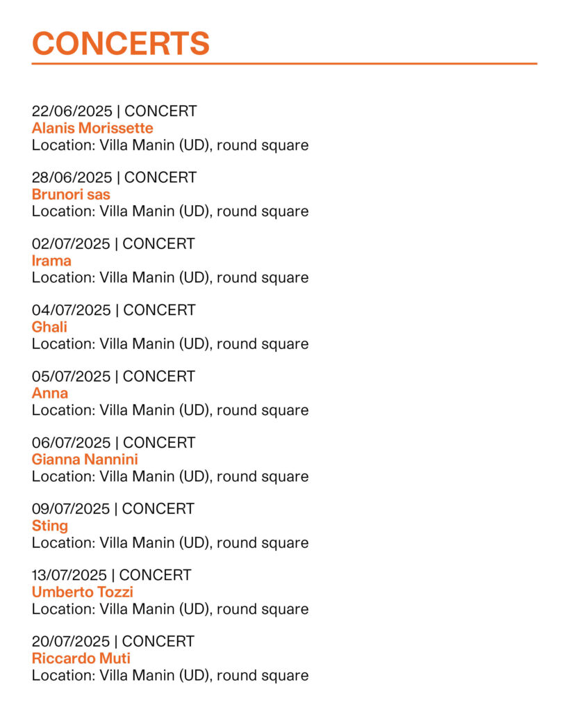 ERPAC calendar 2025 Concerts part 1
