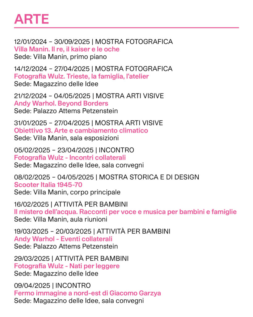 Calendario ERPAC 2025 arte parte 1