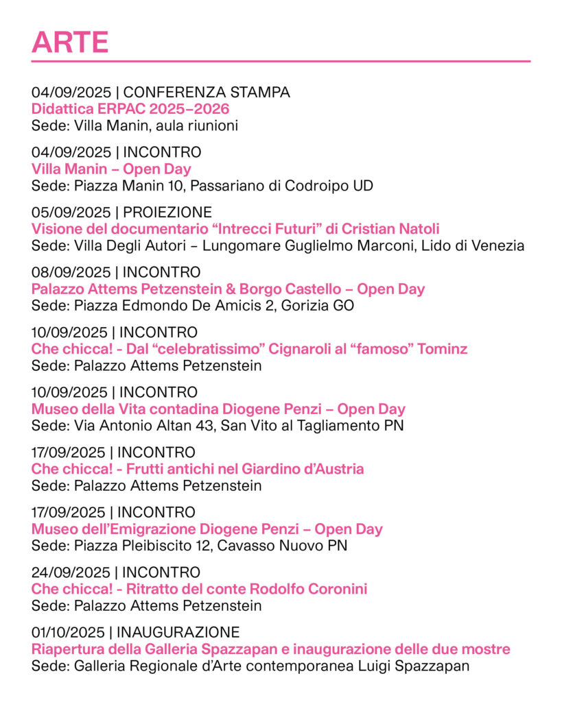 Calendario ERPAC 2025 arte parte 4